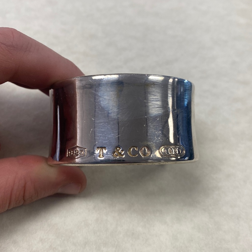 WTiffany & co sterling silver 2001 wide cuff bracelet